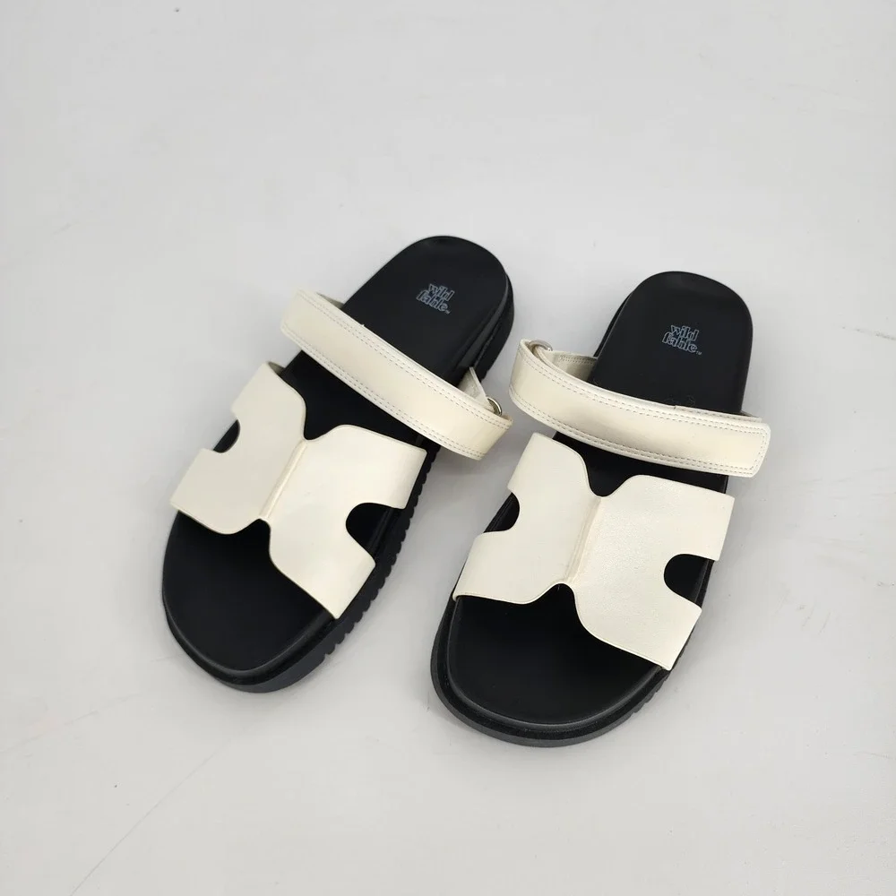 Wild Fable Womens Minimalist Chunky Slide Sandals Size 7 Casual Slip On Comfort